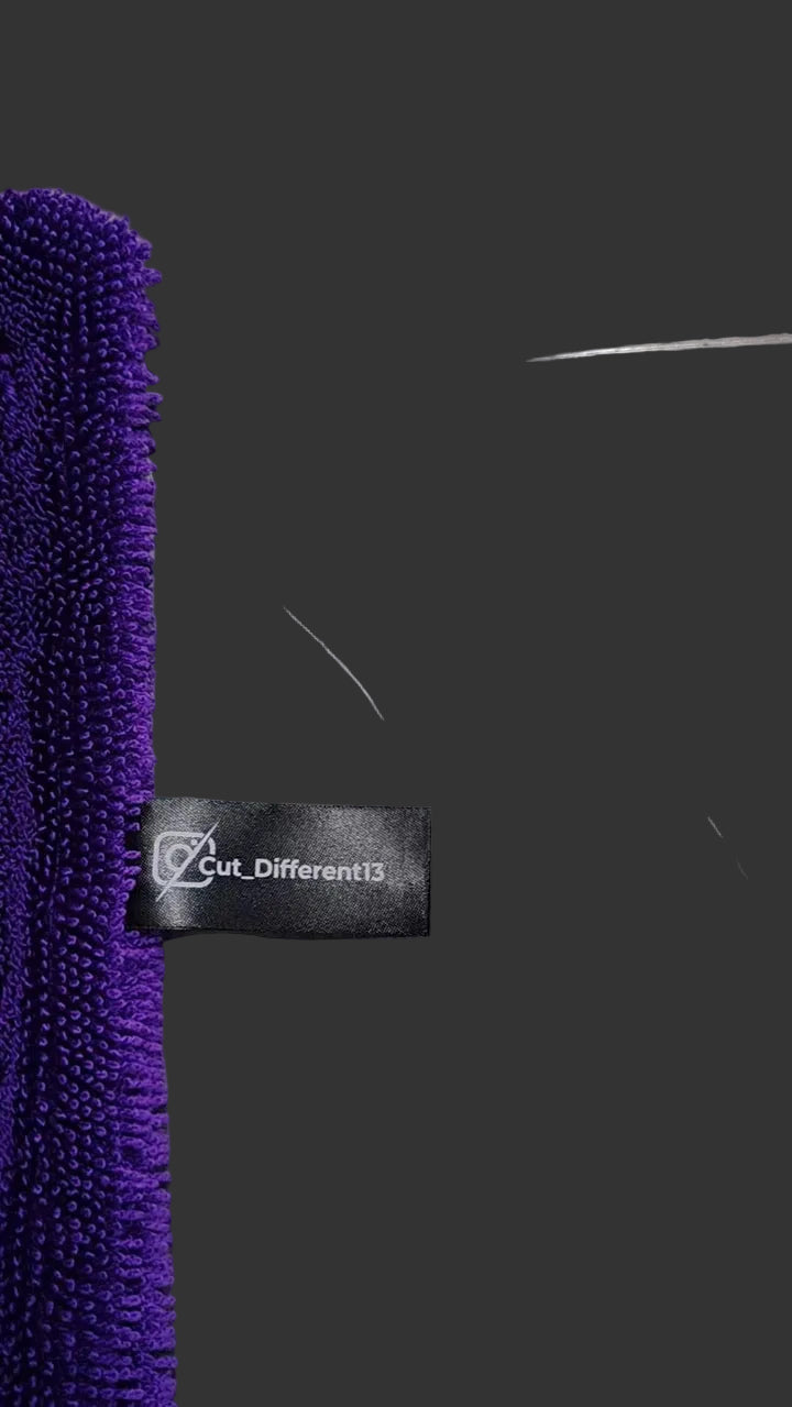 "Cut Different" SRT-8 Edition 1400 GSM Royal Purple Drying Towel (24" x 36")