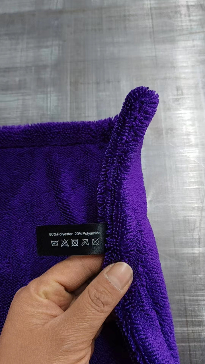 "Cut Different" SRT-8 Edition 1400 GSM Royal Purple Drying Towel (24" x 36")